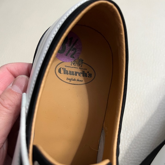 Church's Women's Brandy Met Studded Leather Shoes - Made in Italy - EU 38.5/US 8 - Picture 9 of 11